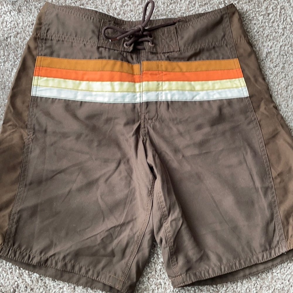 Mossimo brown swim trunks. Size 30